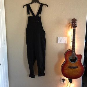 Black overalls